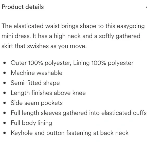 NWT Boden High Neck Flippy Floral Mini Dress - Picture 8 of 8